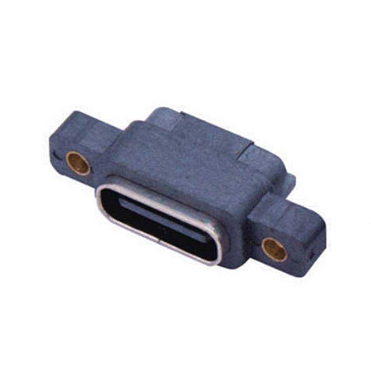 6P單排帶螺絲孔L8.70防水TYPE-C母座