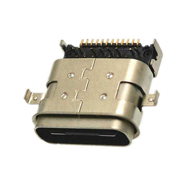 TYPE-C24P防水母座沉板直邊L9.65