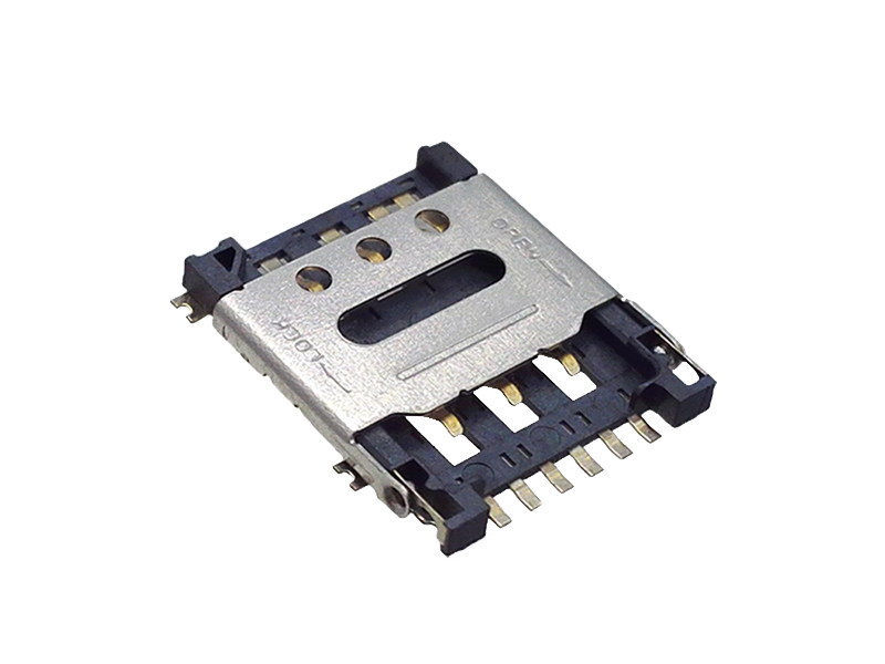 翻蓋式6P常開檢測卡座