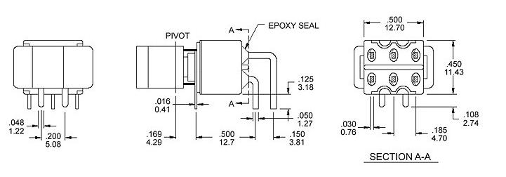 RS8-202R3紐子開關(guān)圖紙