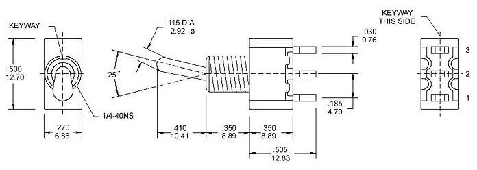 鈕子開關MTS-102 藍色圖紙